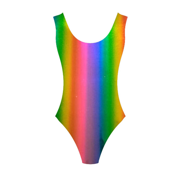 80s Leotard Metallic (S/M) Rainbow